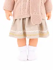 Triko Hırka Kıyafetli Masal Anlatan Sesli Azra Et Bebek 60 Cm 8