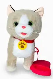 Tasmalı Dil Çıkartan Şarjlı Sesli Hareketli Sevimli Kedi Büyük Boy 4
