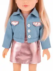 Kot Ceketli Alya Bebek 47 Cm 5