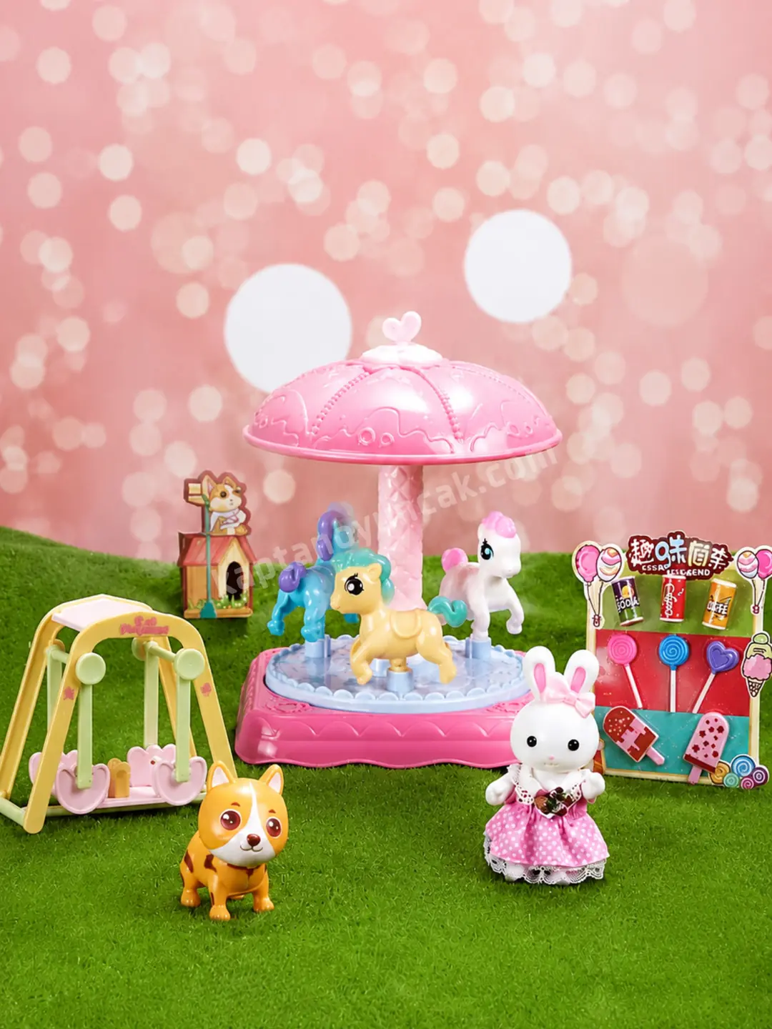 Bay Dreamy Mini Tavşan Ailesi Atlı Karınca Eğlence Parkı 1