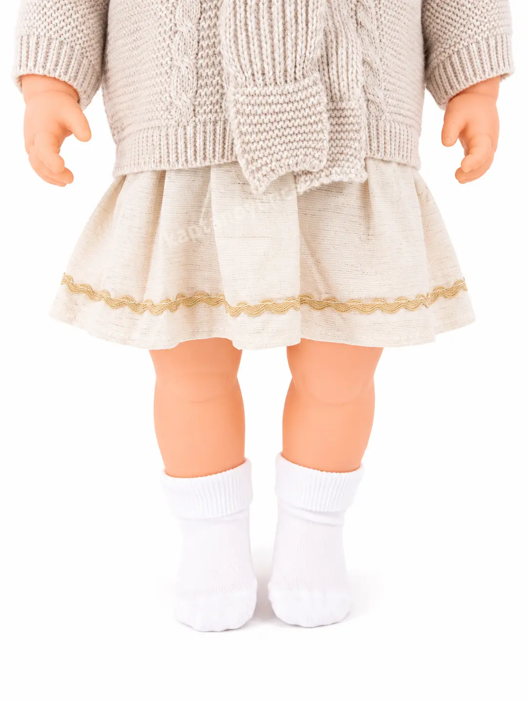 Triko Hırka Kıyafetli Masal Anlatan Sesli Azra Et Bebek 60 Cm 9