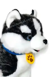 Tasmalı Dil Çıkartan Şarjlı Sesli Hareketli Sevimli Köpek Büyük Boy 2