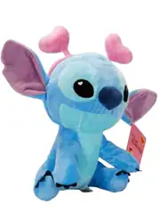 Kalp Taçlı Stitch Peluş 25 cm 2
