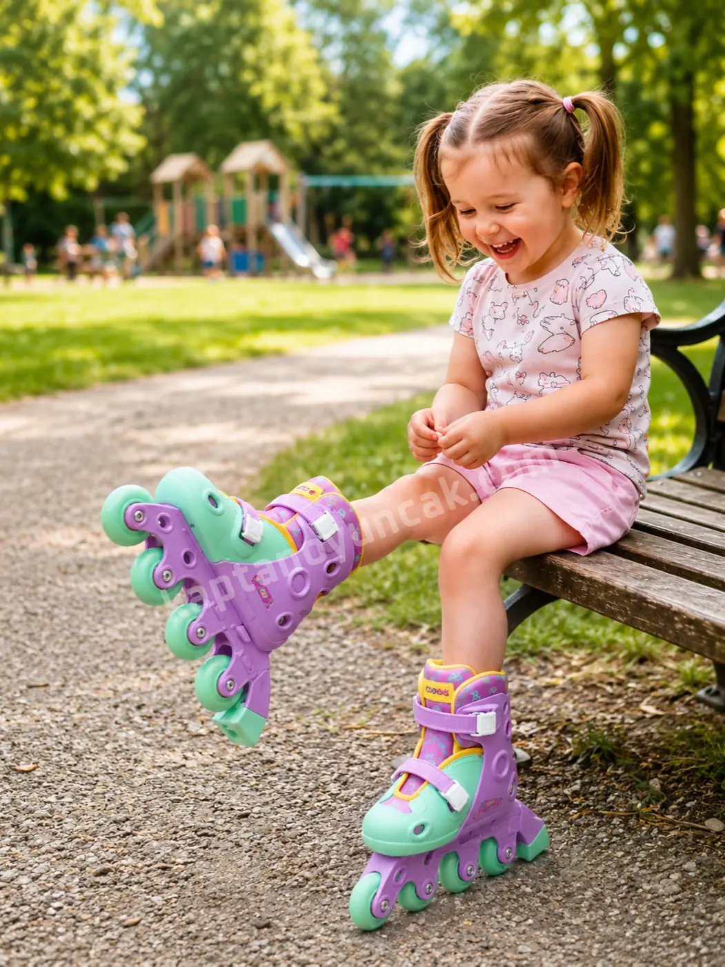 Cool Wheels Junior Çift Sıra Ayarlanabilen 4 Tekerlekli Alıştırma Pateni 27-30 3