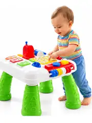 Eğitici Aktivite 3 Farklı Dil Sesli Müzikli Şekil ve Sayıları Öğreten Eğitici Oyuncak 6