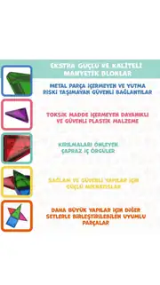 Eğitici Manyetik Bloklar 36 Parça Manyetik Yapı Blokları 6