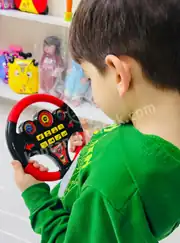 Oyuncak Direksiyon Eğitici Türkçe Sesli Müzikli Eğitici Yarışçı Oyuncak Direksiyon 1