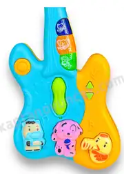 Işıklı Müzikli Eğitici Gitar Bebek Gitar Piyano 3