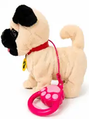 Tasmalı Dil Çıkartan Pilli Sesli Hareketli Süslü Köpek Büyük Boy #2 4