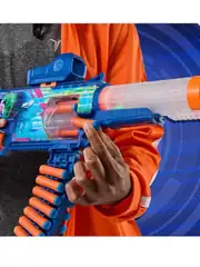 Nerf Sünger Mermili Işıklı Loadout Cyberlight Ghost 24 Mermili Sünger Dart Atan Nerf Silah 35 cm 5