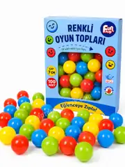 Oyun Havuzu Topları 7 Cm 100 Adet Kutulu 3
