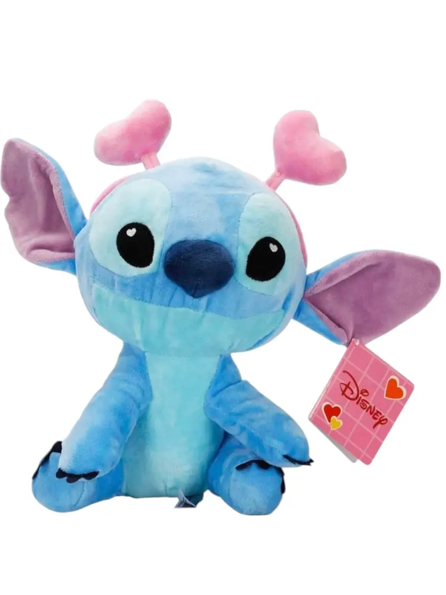 Kalp Taçlı Stitch Peluş 25 cm