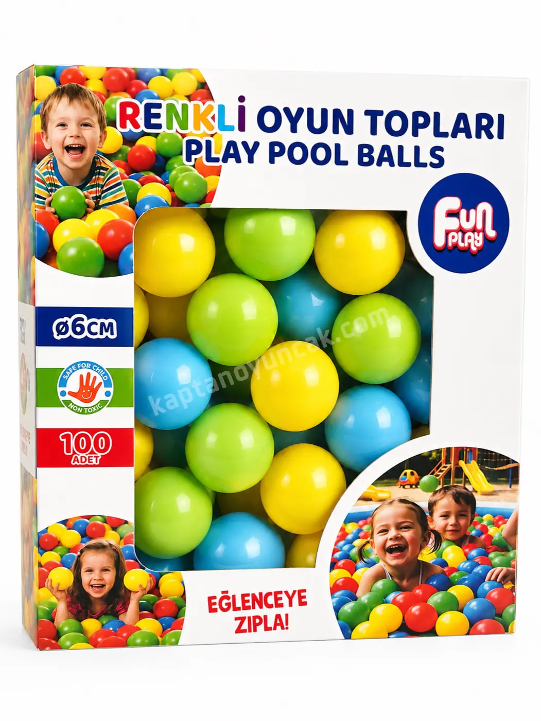 Oyun Havuzu Topları 6 Cm 100 Adet Kutulu 5