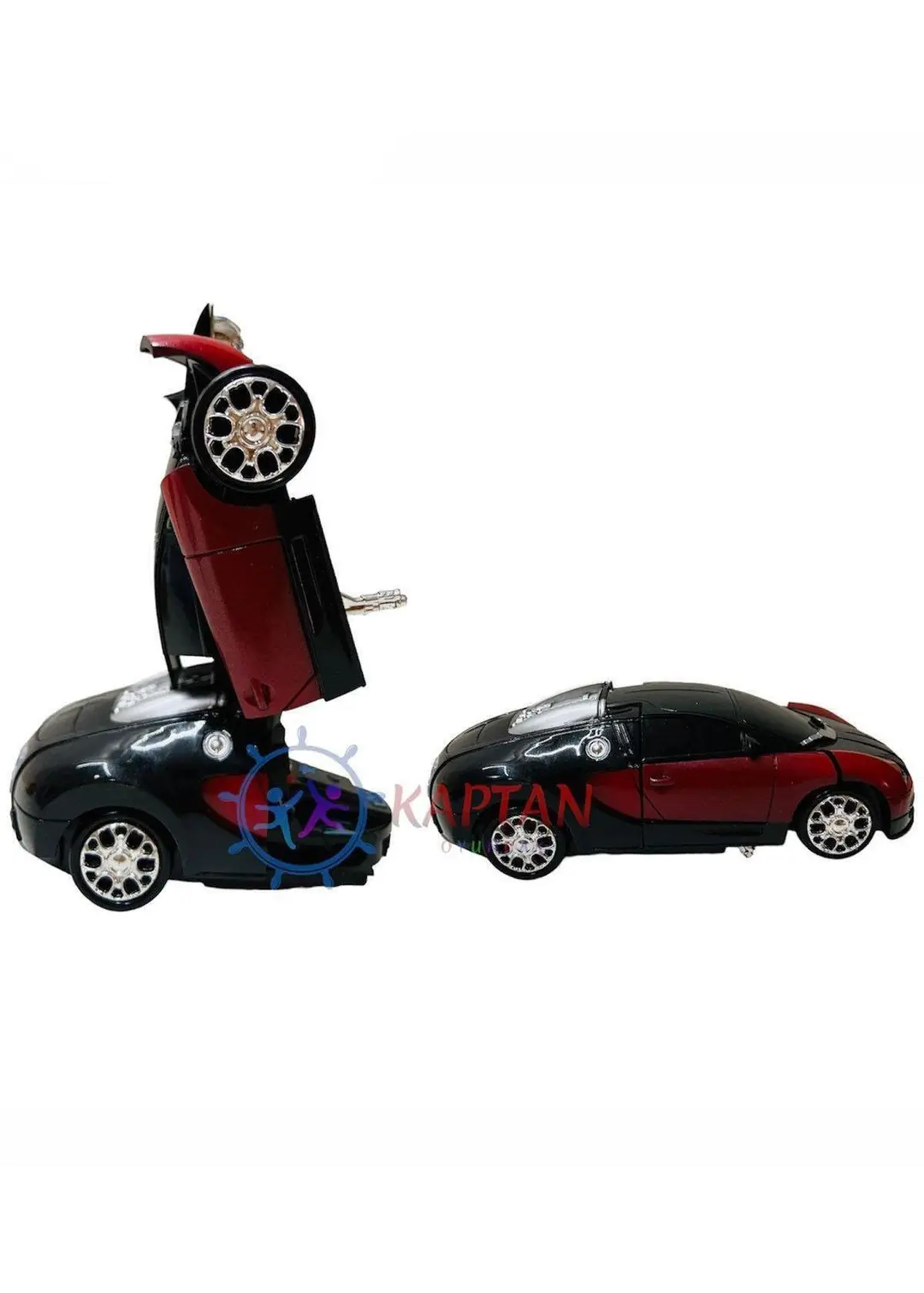 Transformers Robota Dönüşen Pilli Bugatti Oyuncak Araba 3