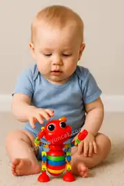 Sevimli Eğitici Sök Tak Renkli Akrobat Karınca Montessori Eğitici Oyuncak 1