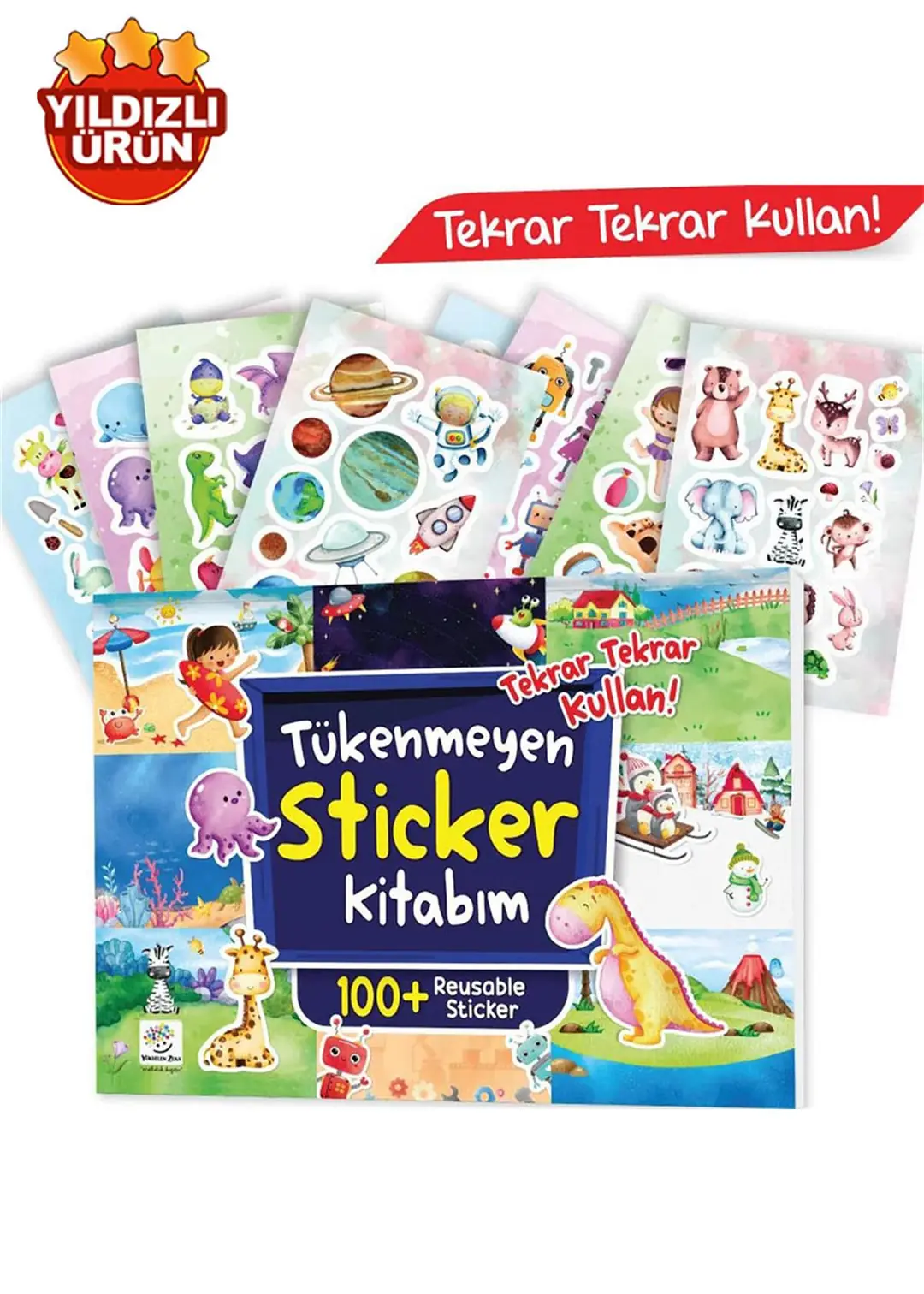 Tükenmeyen Sticker Kitabım 100+ Tekrar Tekrar Kullanılabilen Sticker 1