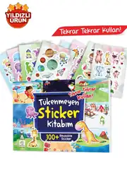 Tükenmeyen Sticker Kitabım 100+ Tekrar Tekrar Kullanılabilen Sticker 1