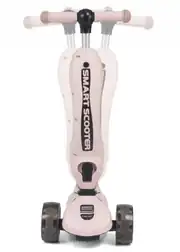 Smart Tekerlekleri Led Işıklı Oturaklı Scooter 8