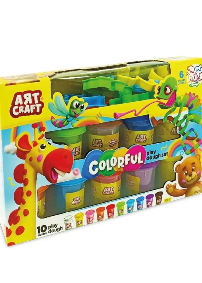 Dede Art Craft Rengarenk Oyun Hamuru Seti 16 Parça 3