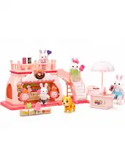 Bay Dreamy Mini Tavşan Ailesi Şeker ve Dondurma Dükkanı 1