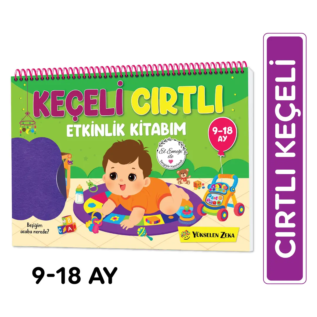 9-18 Ay İlk Cırt Cırtlı - Keçeli Etkinlik Kitabım 1