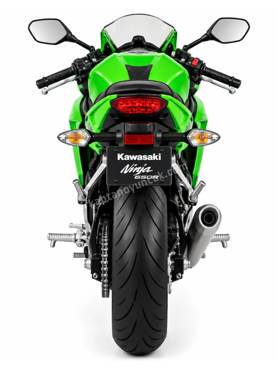 Metal Kawasaki Ninja 650R Motosiklet 1:10 4