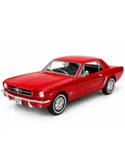 Kapıları Açılıp Kapanabilen Çek Bırak Metal Ford Mustang Coup 1964 1:24 1