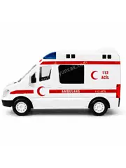 Sürtmeli Sesli ve Işıklı Ambulans Ekip Araba 3