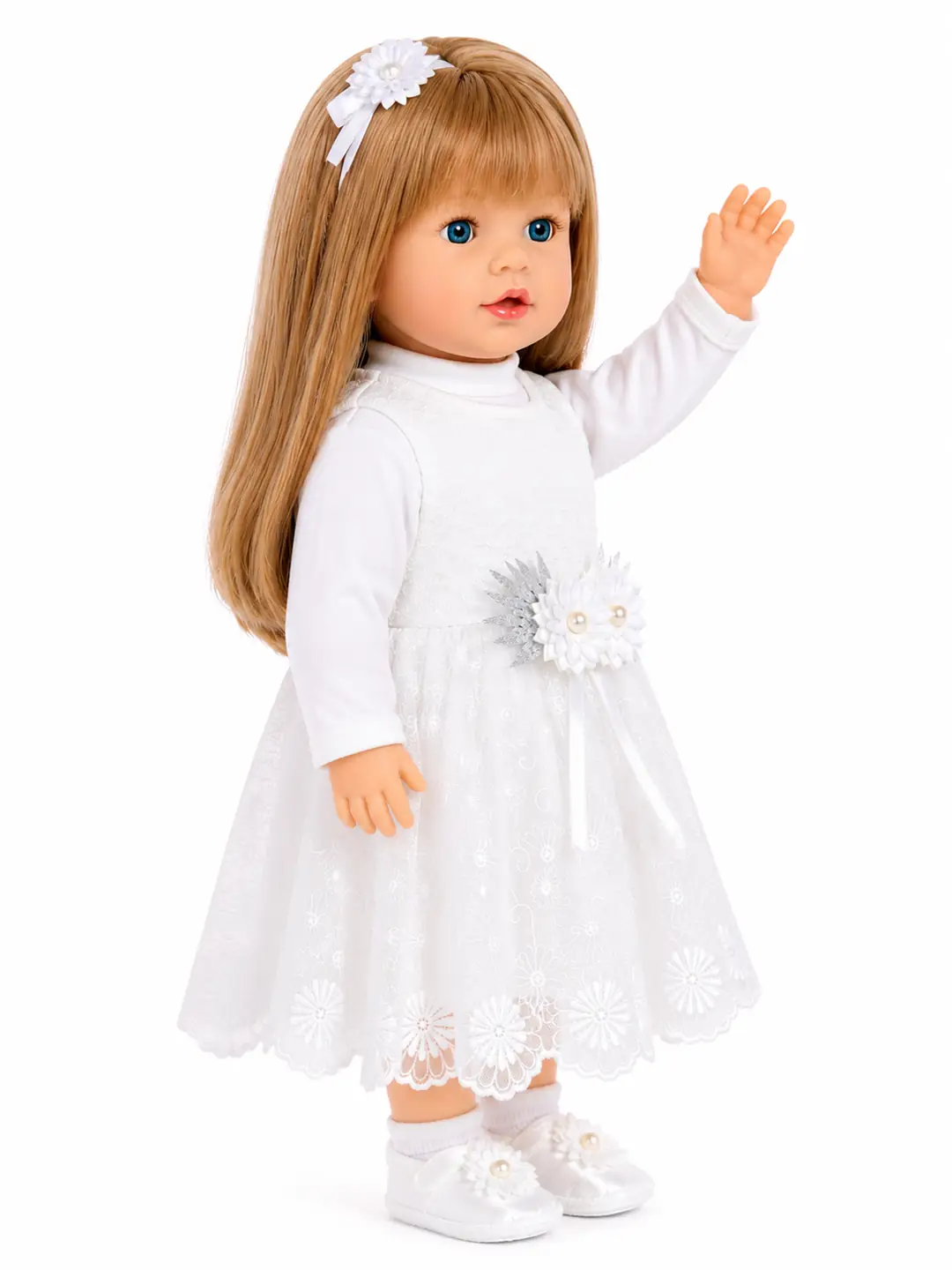 Özel Kıyafetli Türkçe Konuşan Sesli Azra Bebek 60 Cm 4
