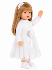 Özel Kıyafetli Türkçe Konuşan Sesli Azra Bebek 60 Cm 4