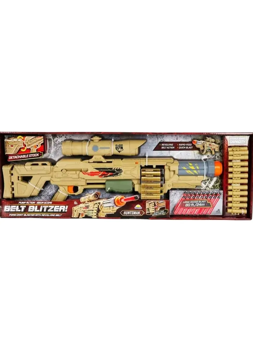 Nerf Sünger Mermili Belt Blitzer 18 Mermili Sünger Dart Atan Silah 77 cm 7