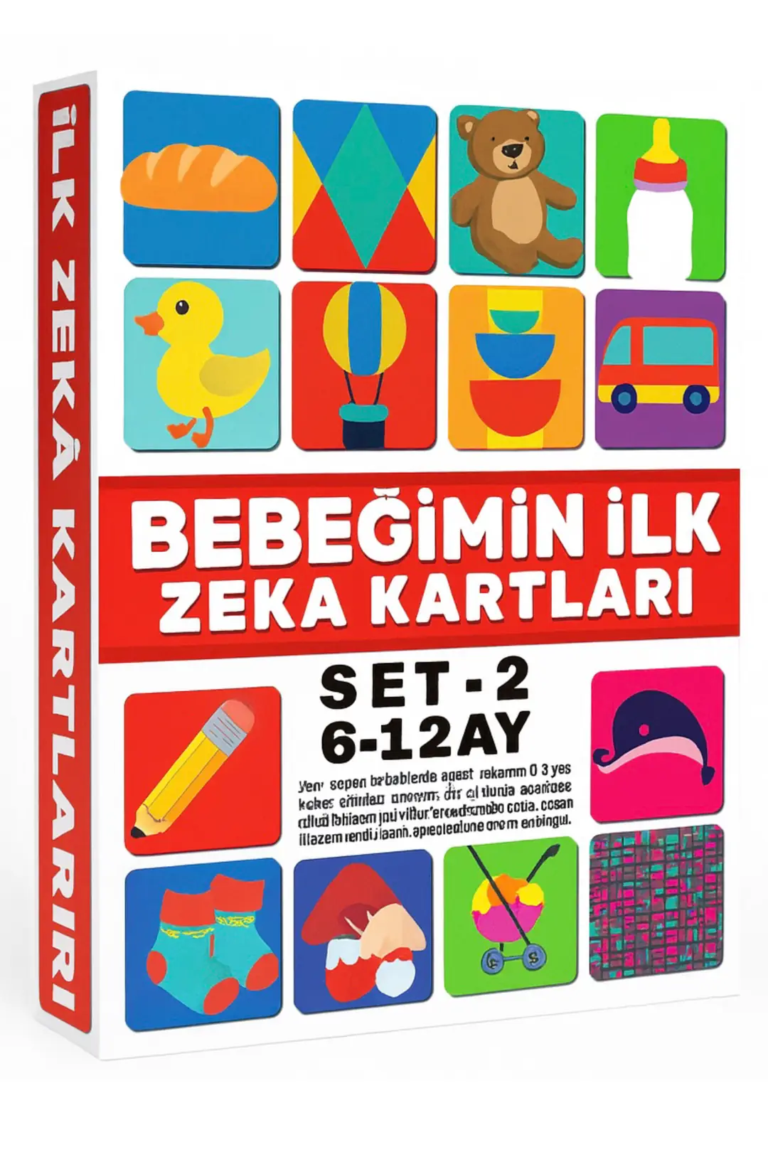 Eğitici Kartlar 6-12 Ay Erken Eğitim Zeka Kartı 3