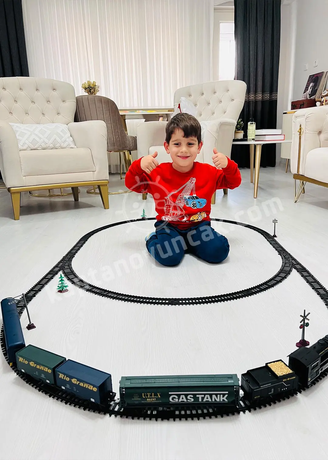 Vardem Sesli Işıklı Kara Tren 33 Parça 4