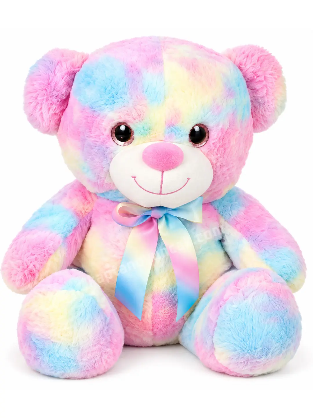 Gökkuşağı Renkli Peluş Ayı 45 cm