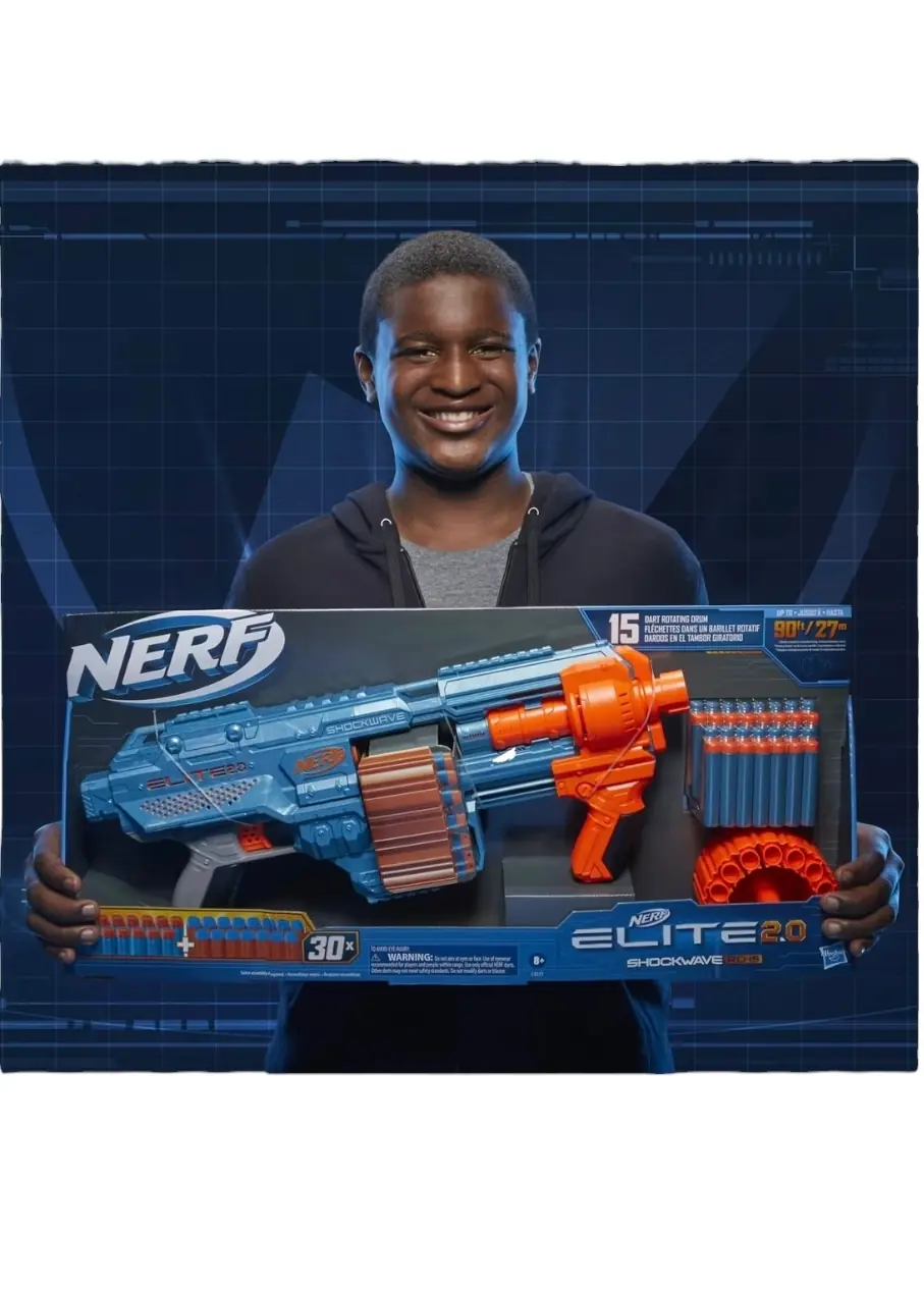 Nerf Sünger Mermili Elite 2.0 Shockwave RD-15 Nerf Tabanca 3