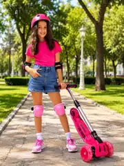 Cool Wheels 3 Tekerlekli Katlanabilir Maxi Işıklı Scooter 6
