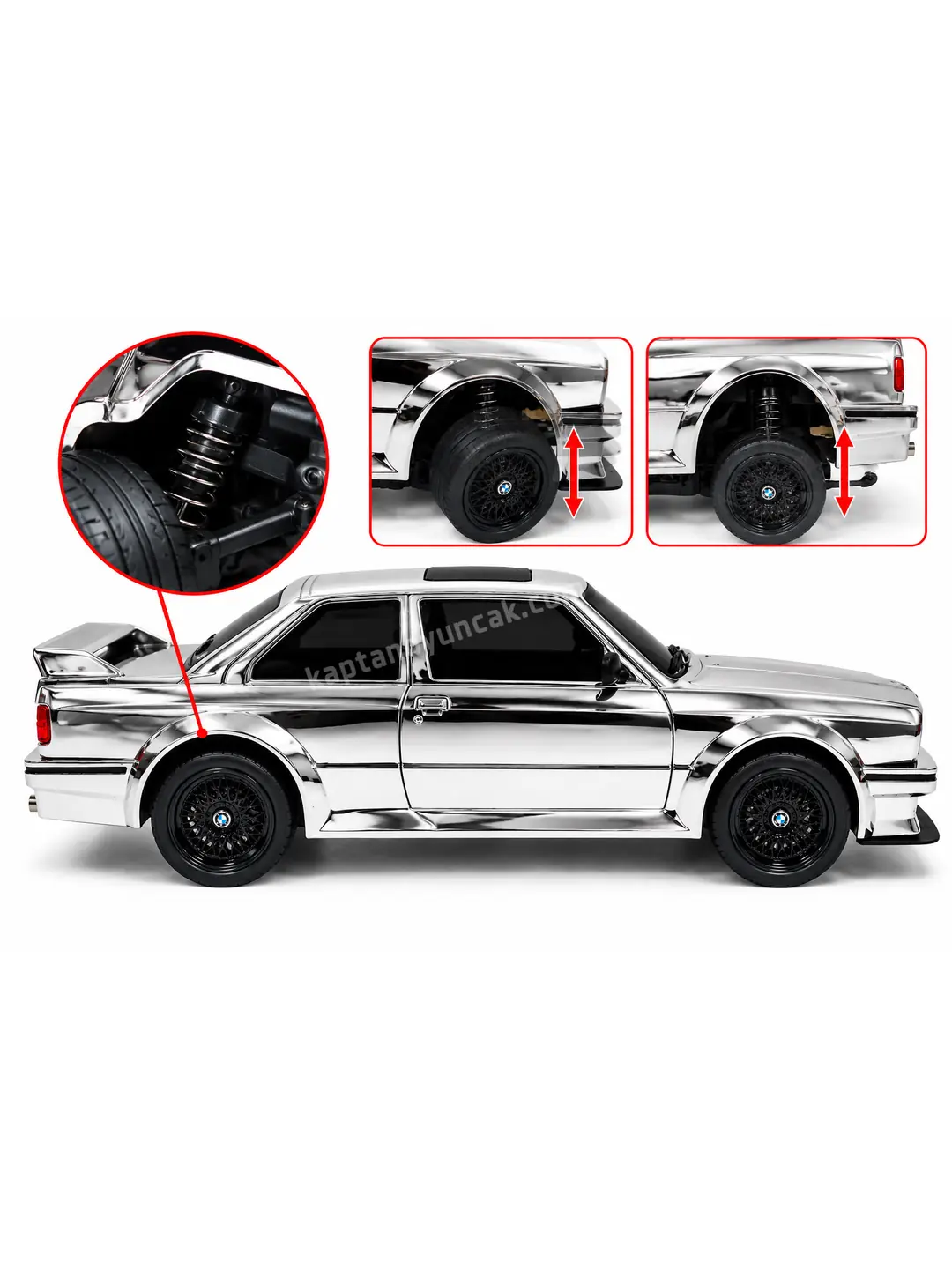 Uzaktan Kumandalı 50 Km Hız Yapabilen 4x4 Drift Atabilen Bmw E30 Araba 3