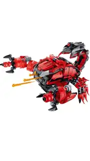 Master Kırmızı Lego Blok Seti Akrep El Silahı 664 Parça Lego 1