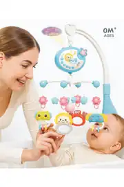 Işıklı Sesli Müzikli Bebek Dönence Beşik Takılan Dönence 1