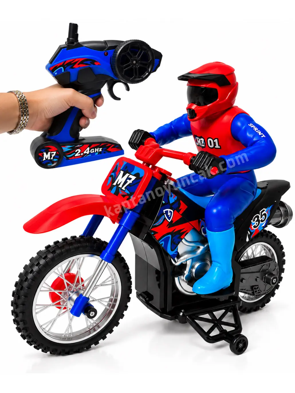 Uzaktan Kumandalı Şarjlı Duman Atabilen 20 KM Hız Yapabilen Rc Cross Motosiklet