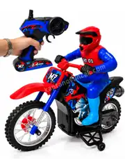 Uzaktan Kumandalı Şarjlı Duman Atabilen 20 KM Hız Yapabilen Rc Cross Motosiklet 1