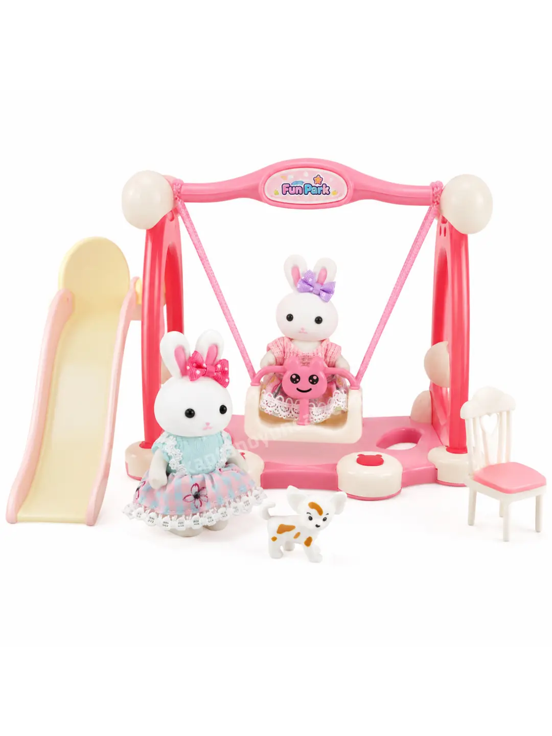 Bay Dreamy Mini Tavşan Ailesi Kurbağa Oyun Parkı 4