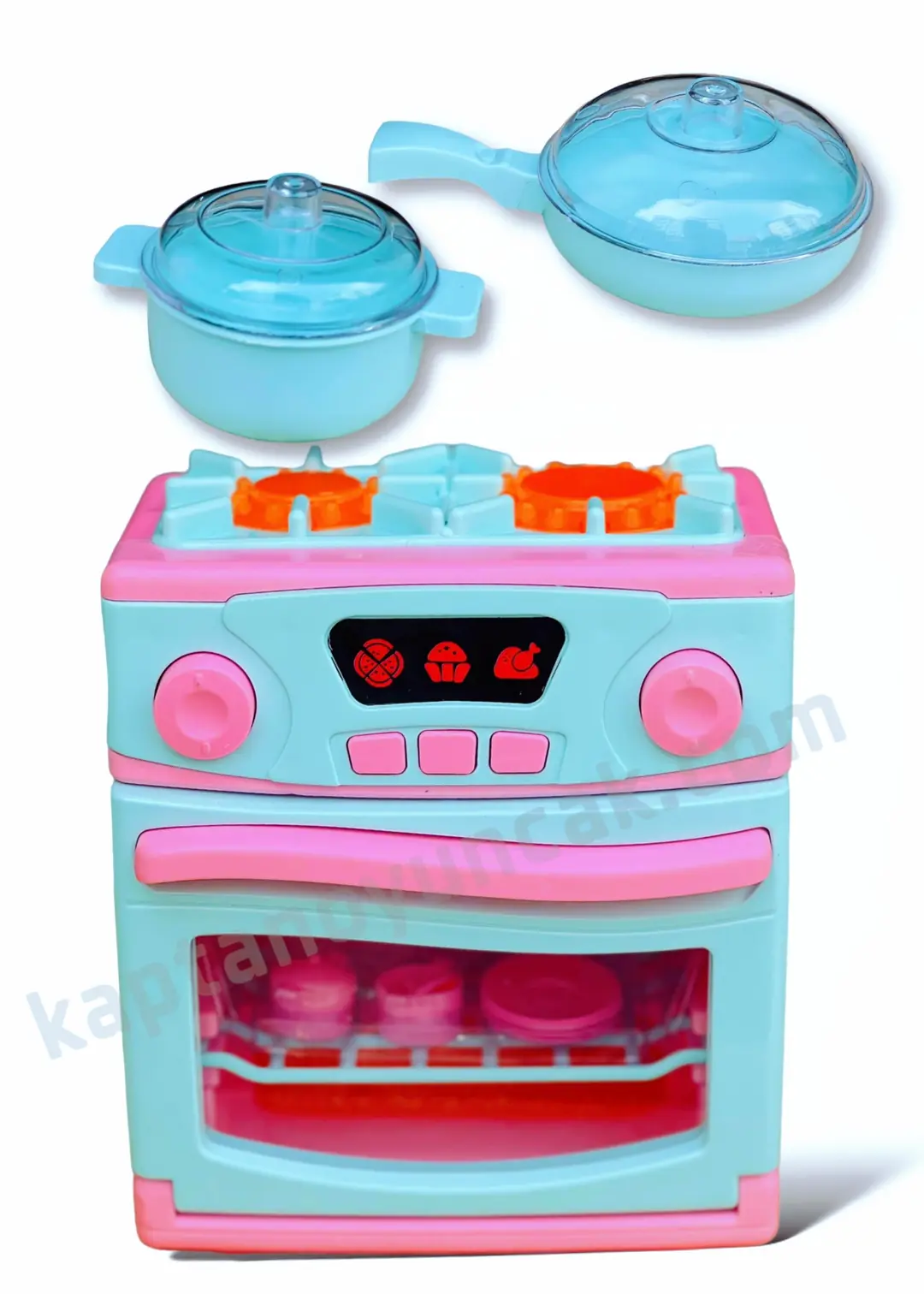Pilli Ocaklı Fırın Büyük Boy Oyuncak Seti 8