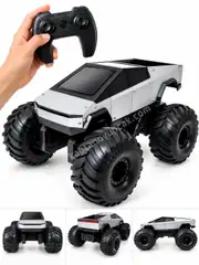 Uzaktan Kumandalı Şarjlı Suda ve Karada Gidebilen Tesla Cybertruck Off Road Araba 1