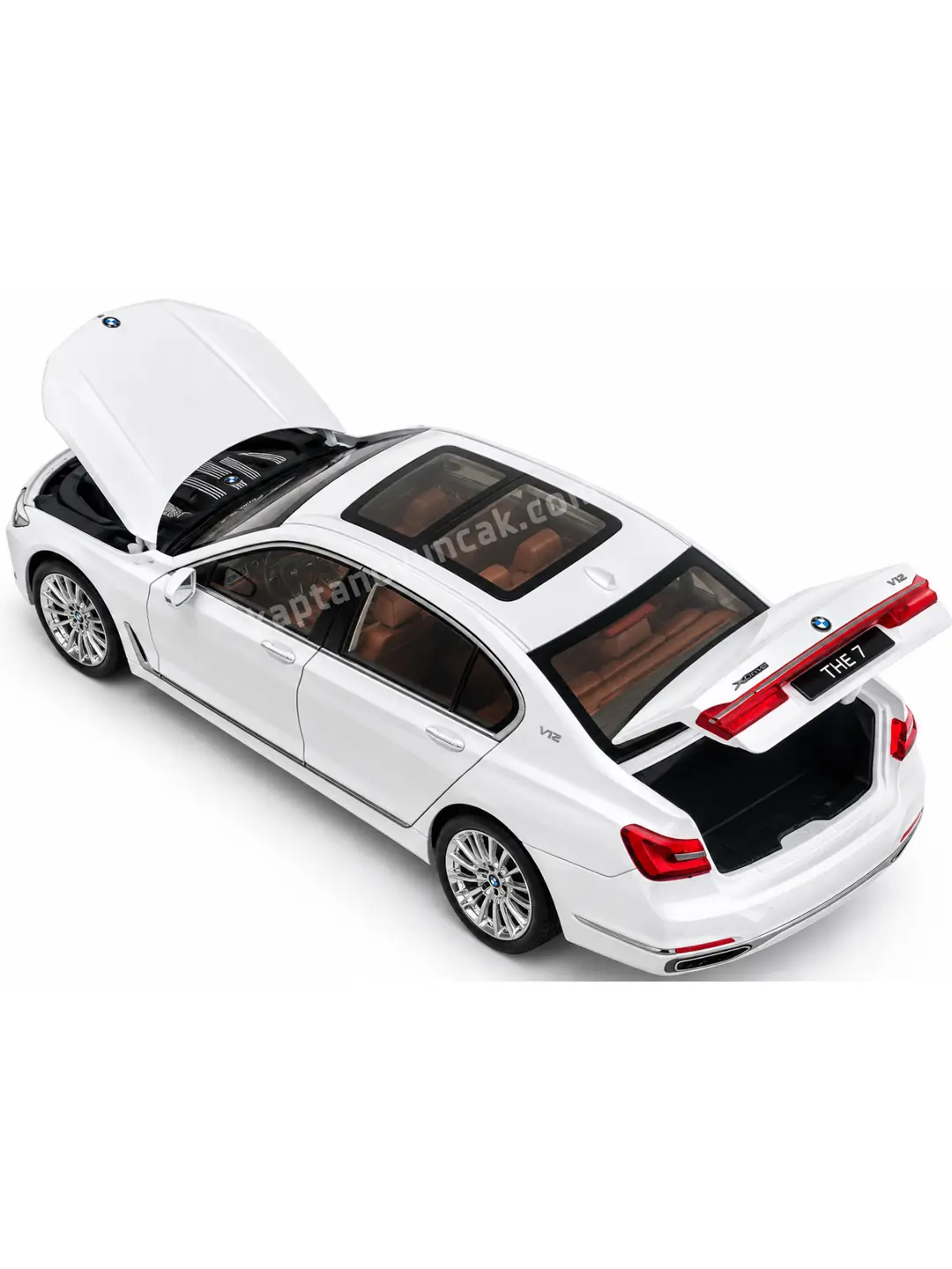 Kapıları Açılıp Kapanabilen Çek Bırak Metal Bmw 7 Series V12 1:24 7
