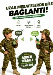 Askeri Çocuk Telsiz 2'li Oyuncak 1