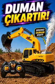 Uzaktan Kumandalı Şarjlı Paletli 7 Fonksiyonlu Duman Çıkartabilen Ekskavatör Kepçe 1