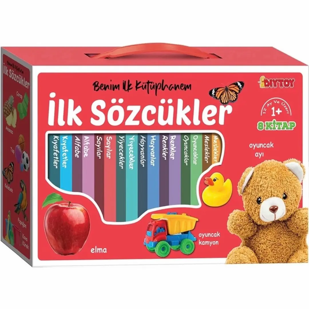 Diytoy İlk Kütüphanem İlk Sözcükler 8li Kitap Seti - Eğitici Öğretici Oyuncak 1