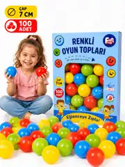 Oyun Havuzu Topları 7 Cm 100 Adet Kutulu 1
