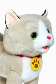 Tasmalı Dil Çıkartan Şarjlı Sesli Hareketli Sevimli Kedi Büyük Boy 2